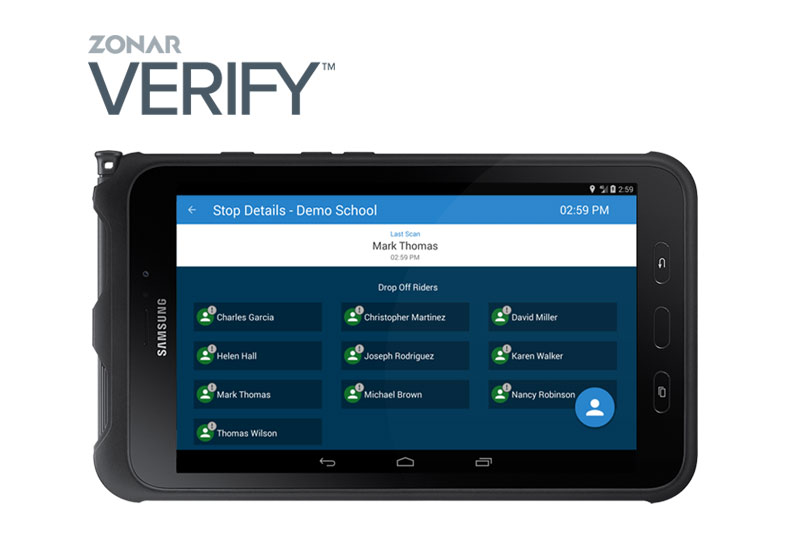 Samsung Galaxy Tab Active2 Zonar Systems