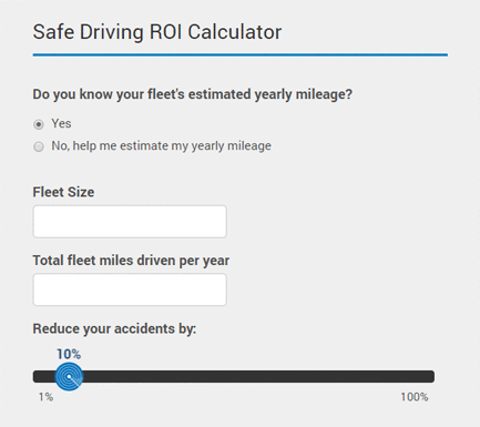 Safe driving calculator with Zonar Systems