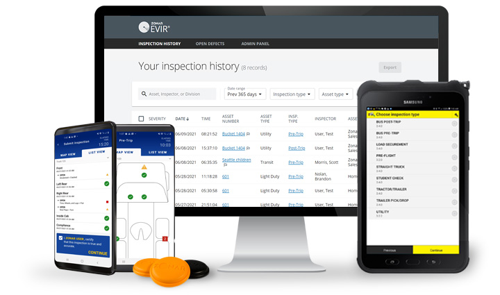 Zonar EVIR - Electronic Verified Inspection Reporting