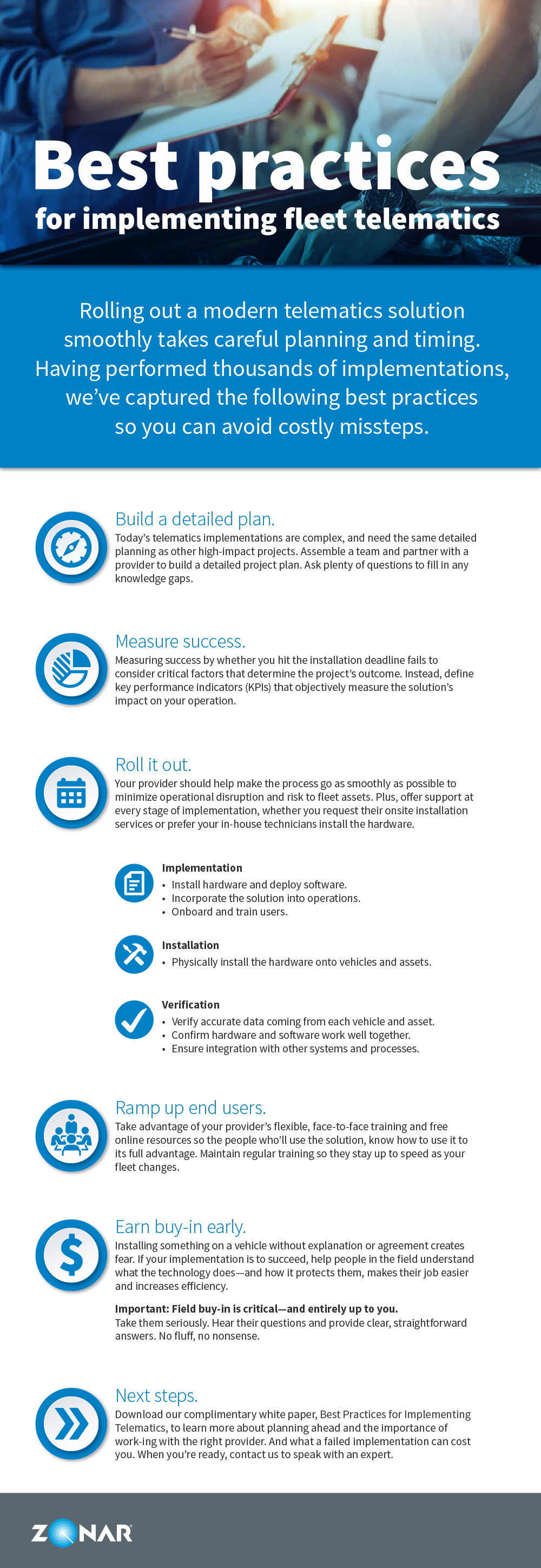 Best practices for implementing telematics with Zonar Systems