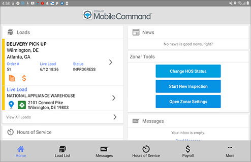 Zonar Mobile Command