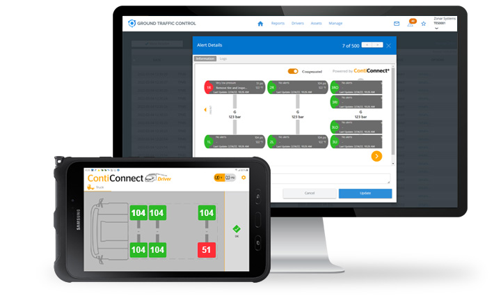 ContiConnect Live Integrated - Tire pressure monitoring