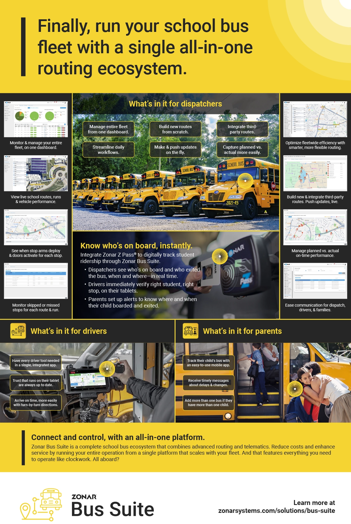 Run your school bus fleet with a single all-in-one routing ecosystem.
